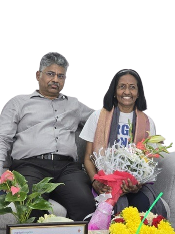 Meena and her husband RS